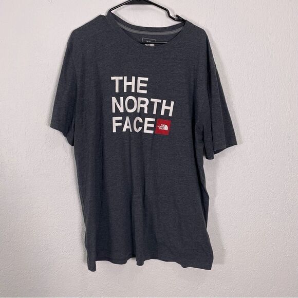 The North Face Grey Logo In Front Tshirt - Picture 1 of 5